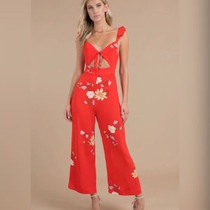 Anthropologie Capulet ANNABEL FLORAL JUMPSUIT